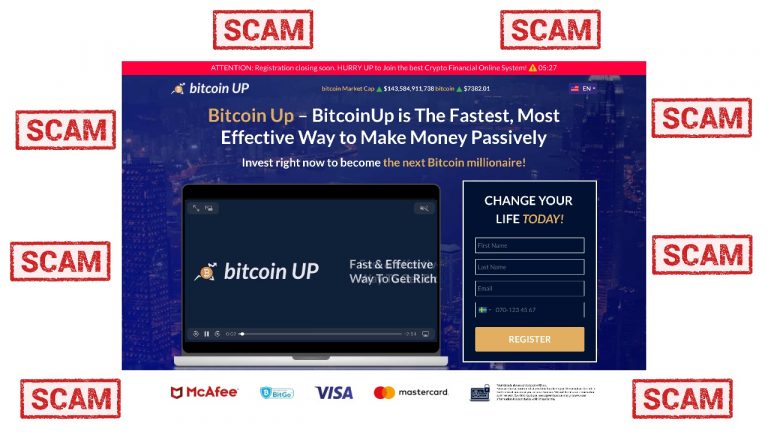 The Tell Tale Signs of a Scam Crypto Website: Bitcoin-Up.Live